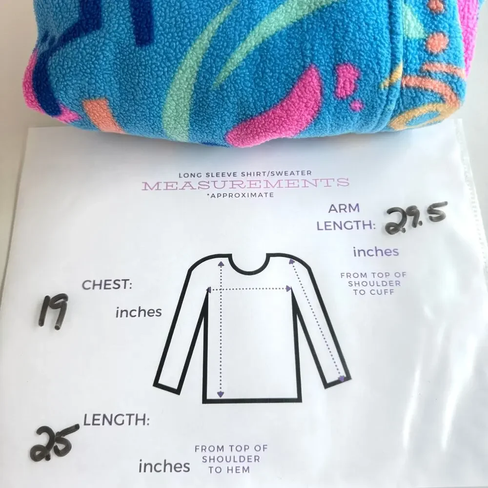 Chubbies Mens Apres Party Quarter 1/4 Zip Pullover Jacket Size S Fleece Blue